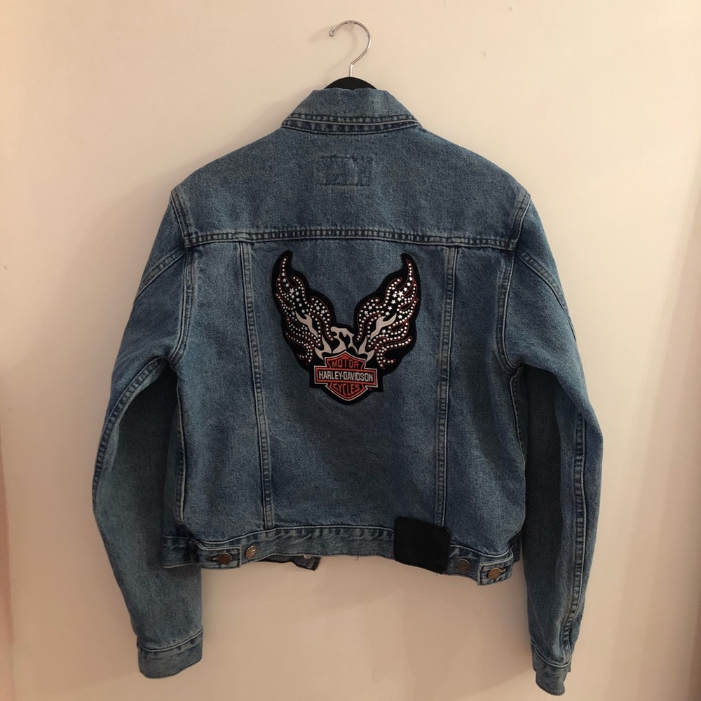Authentic Harley Davidson Vintage Denim Jacket
